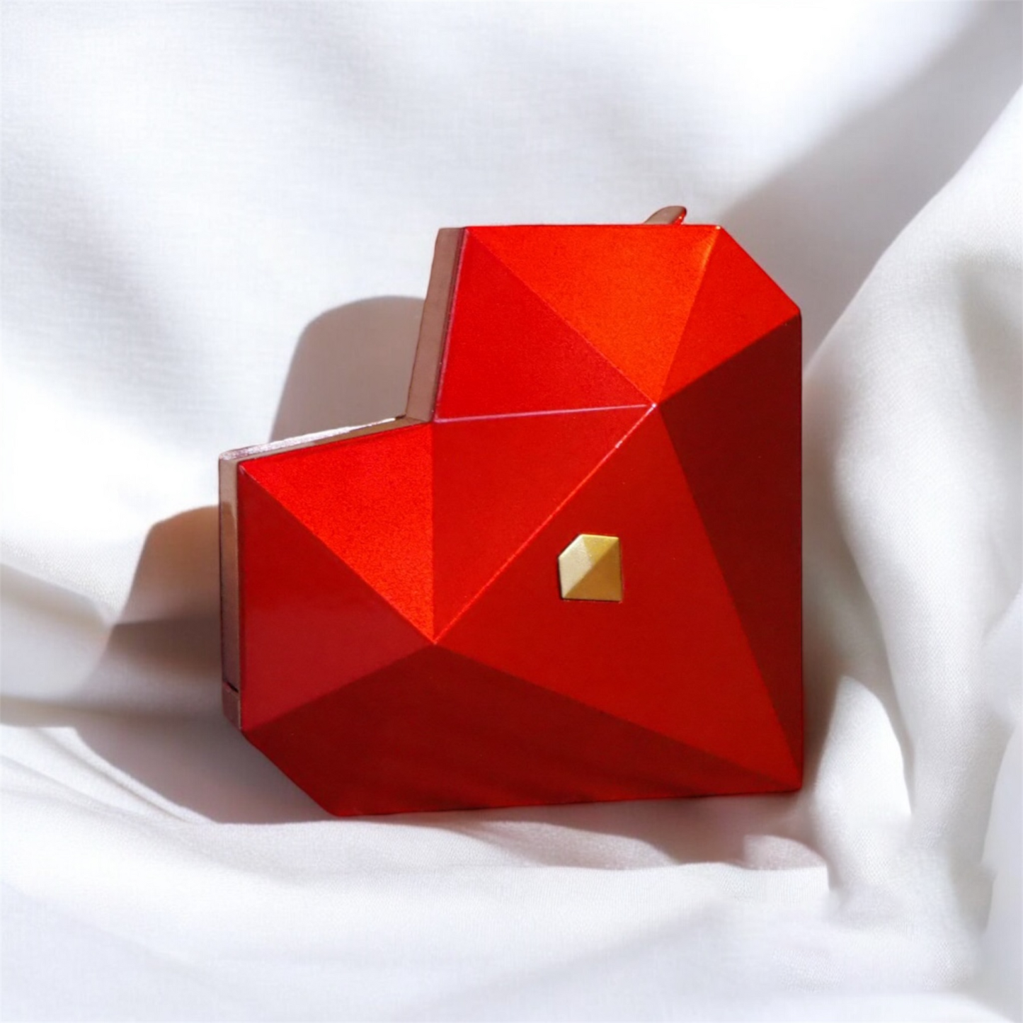 Heart Ring Box with Heart Promise Ring Open Adjustable Ring Multicolor Gift For Lover For Her