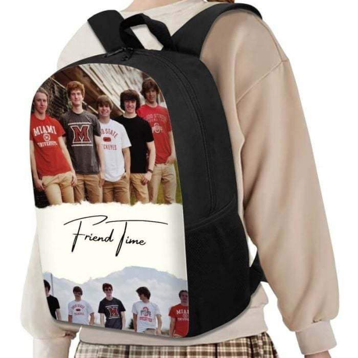 Personalized Gifts For Teenager - Customized 17 Inch Student Backpack With Your Own Design, Photos, Texts, Etc.