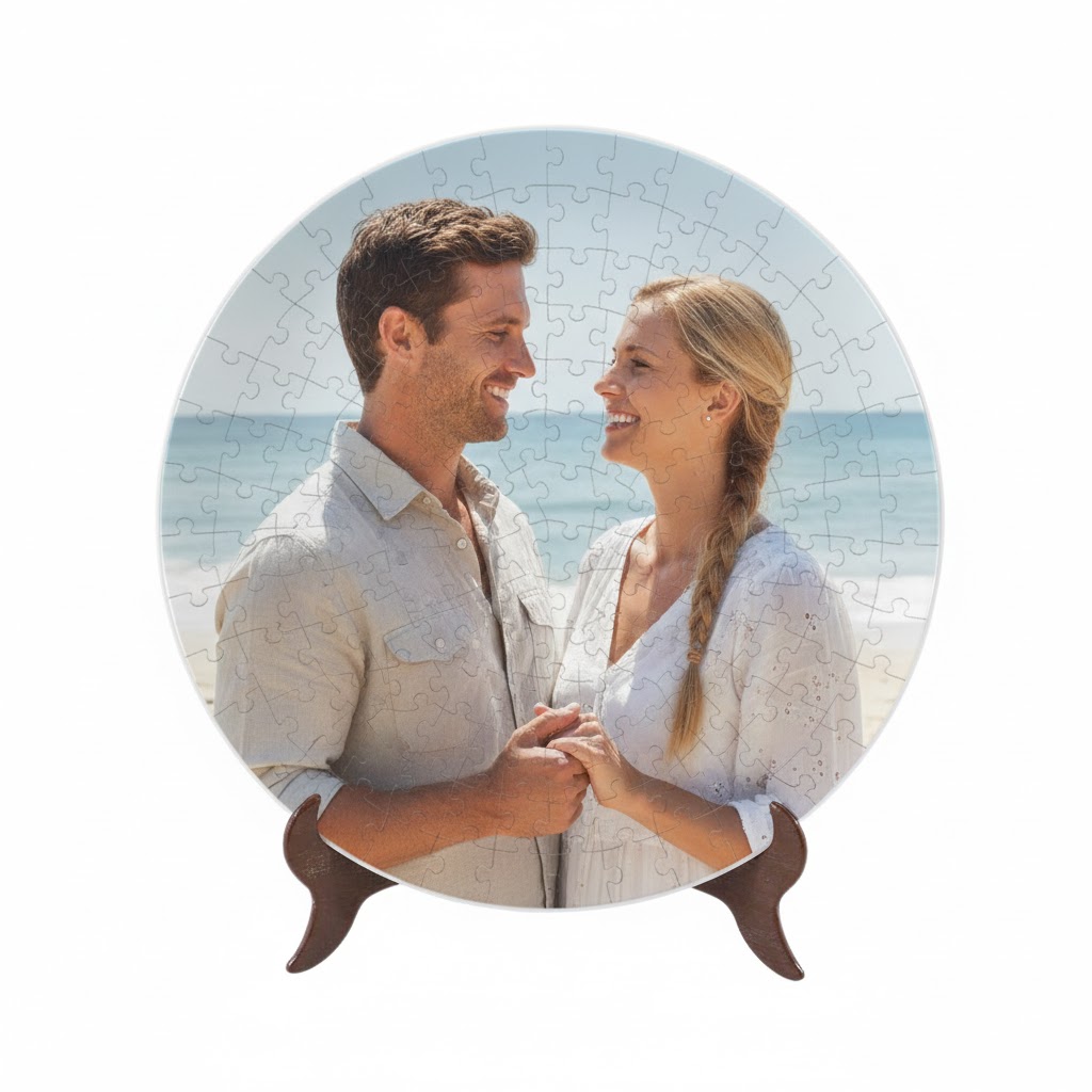 Custom Photo 3D Puzzle Plate DIY Living Room & Kitchen Decoration Home Ornament Christmas Gift Toy