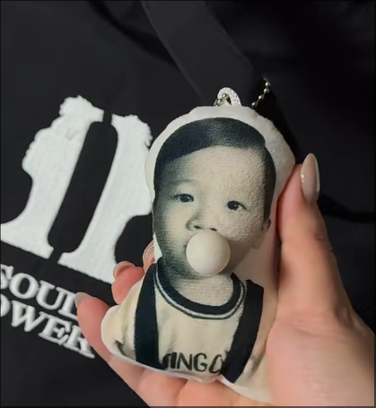 Custom MINIME Pillow Keychain with Bubble Squeeze Pocket Hug Mather’s Day Gifts For Mom