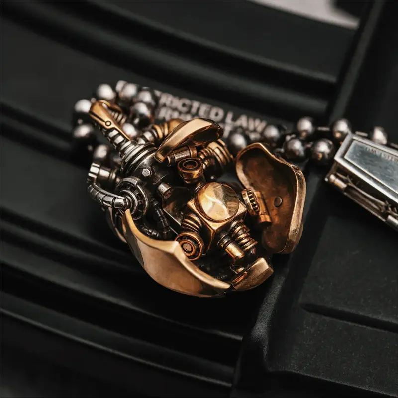 Mechanical Heart Pendant Steampunk Fidget Jewelry Gifts for Girlfriend Boyfriend