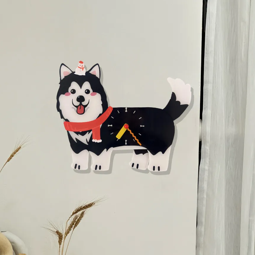 Personalized Pet Wall Clock Custom Wall Clock with Photo Unique Wall Art for Pet Lovers