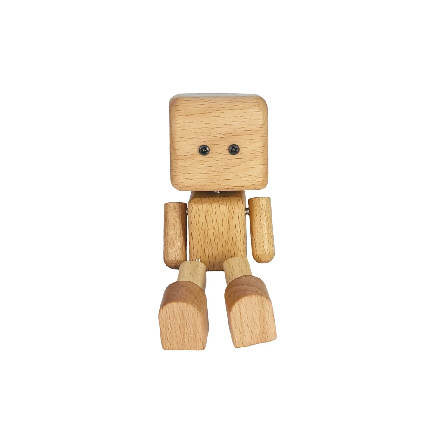 Wooden Doll Ornaments Car Air Vent Ornaments Shaking Legs Wooden Man Decoration