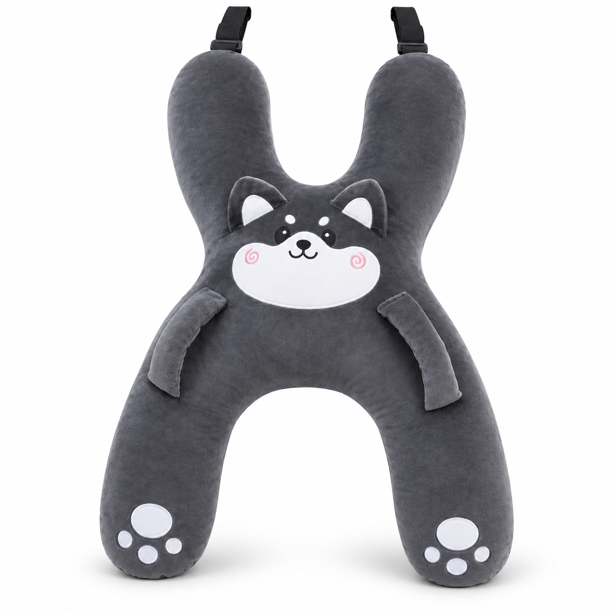 Children's Travel Pillow for Car – Cute Kids Neck &amp; Head Support Pillow for Backseat Sleeping, Car Seat Comfort Cushion