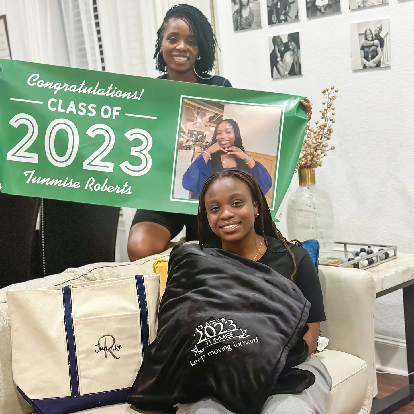 Graduating Class Of Personalized Photo Banner Graduation Gifts For Friends For Her For Him