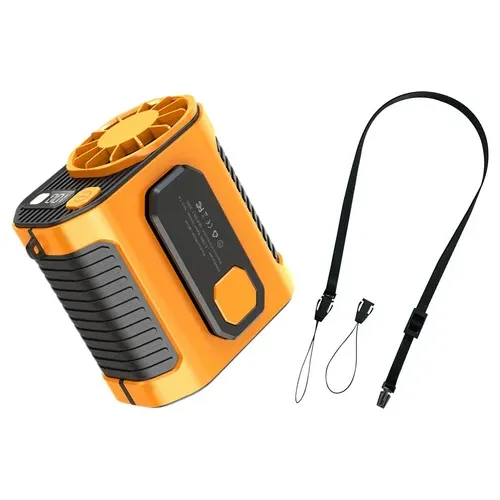 Portable Waist Clip on Fan Hanging Cooling Fan USB Rechargeable Power Bank Fan
