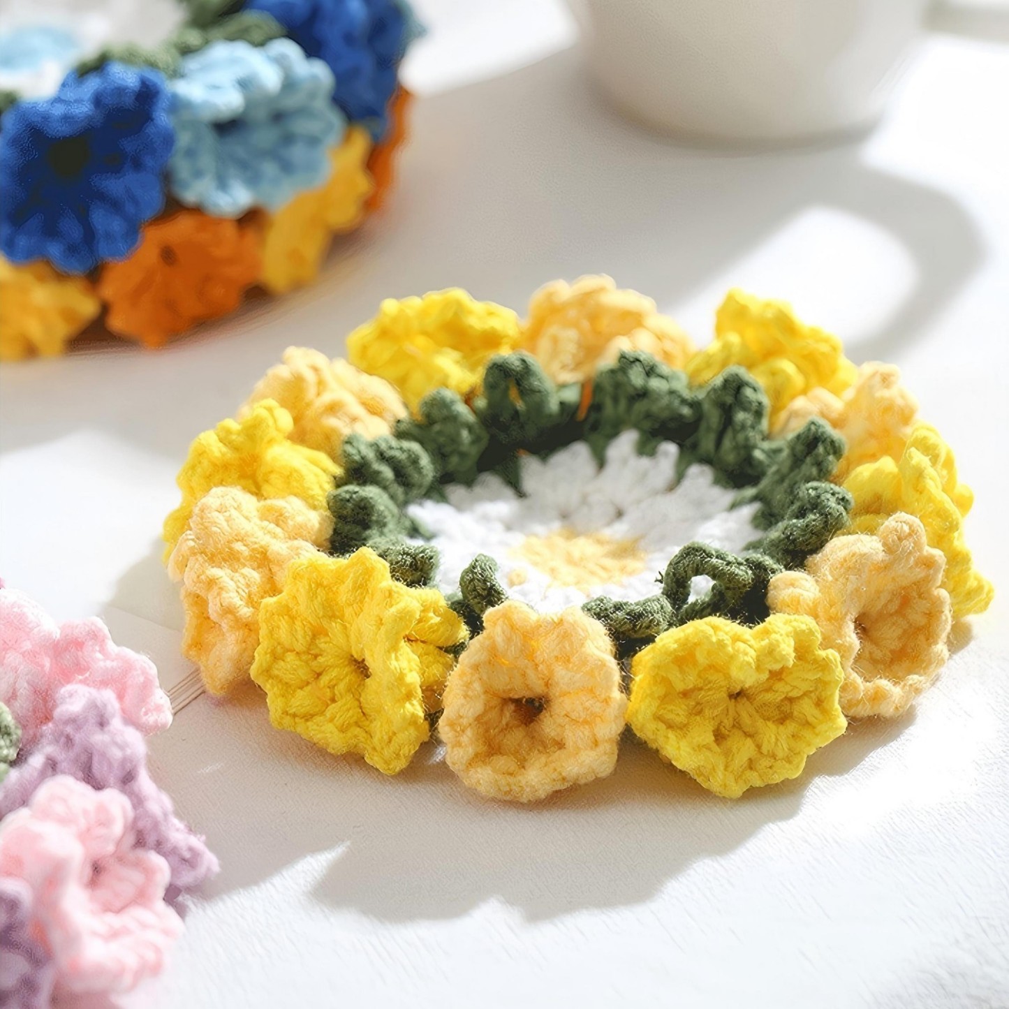 Lily Of The Valley Coaster Finished Hand-woven Pure Wool Gift For Mother And Girlfriend