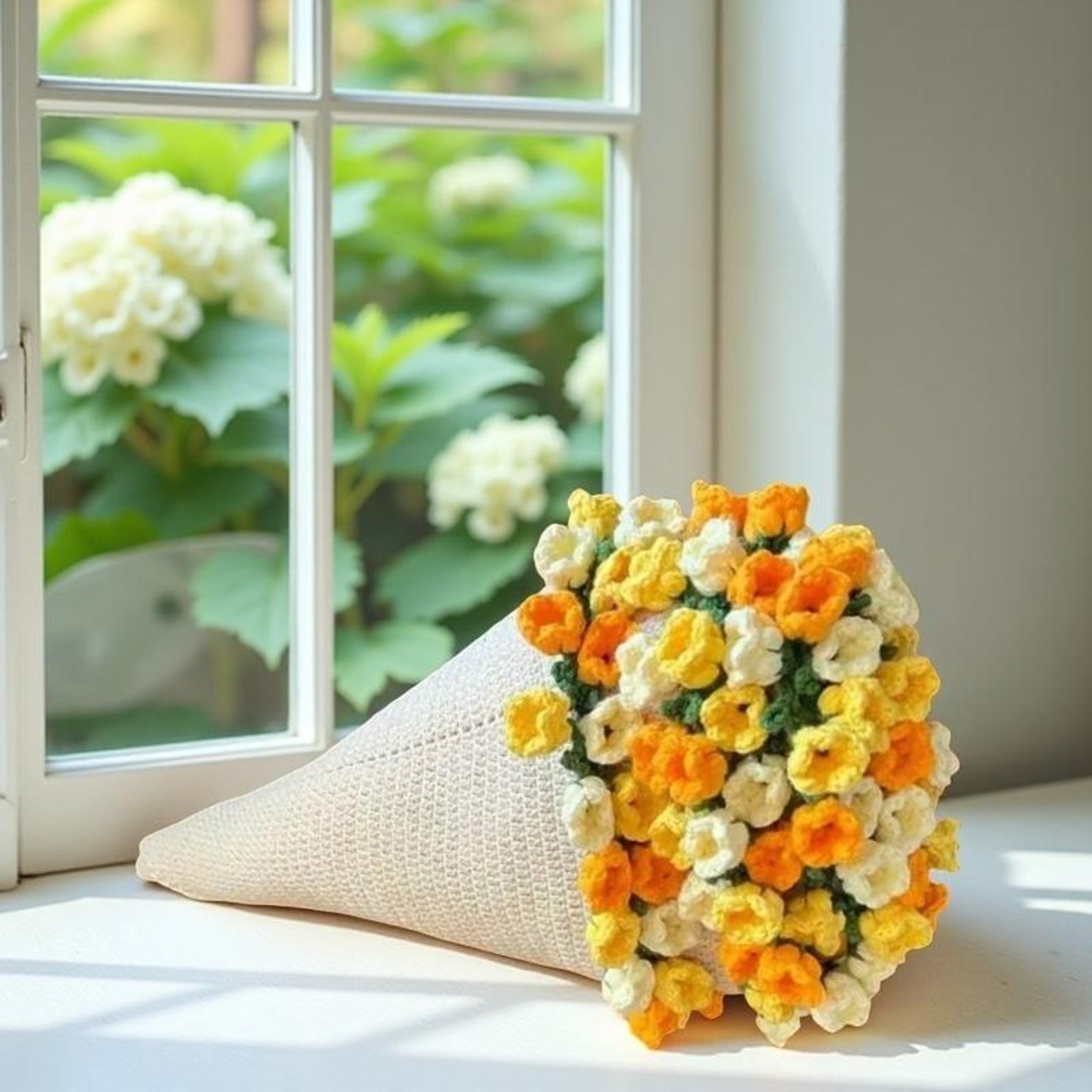 Hand-woven Rose Blanket DIY Kit & Ready-Made Gift for Mother's Day Valentine's Day