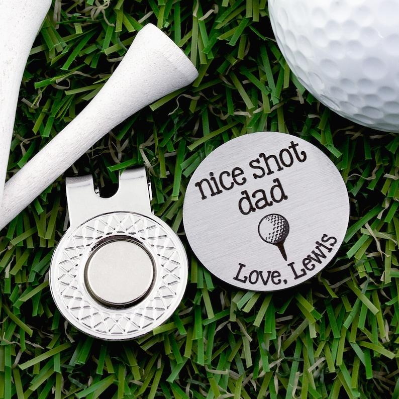 Personalized Golf Ball Marker Golf Gifts for Men, Custom Engraved Dad Birthday Gift from Daughter - GiftlabAU