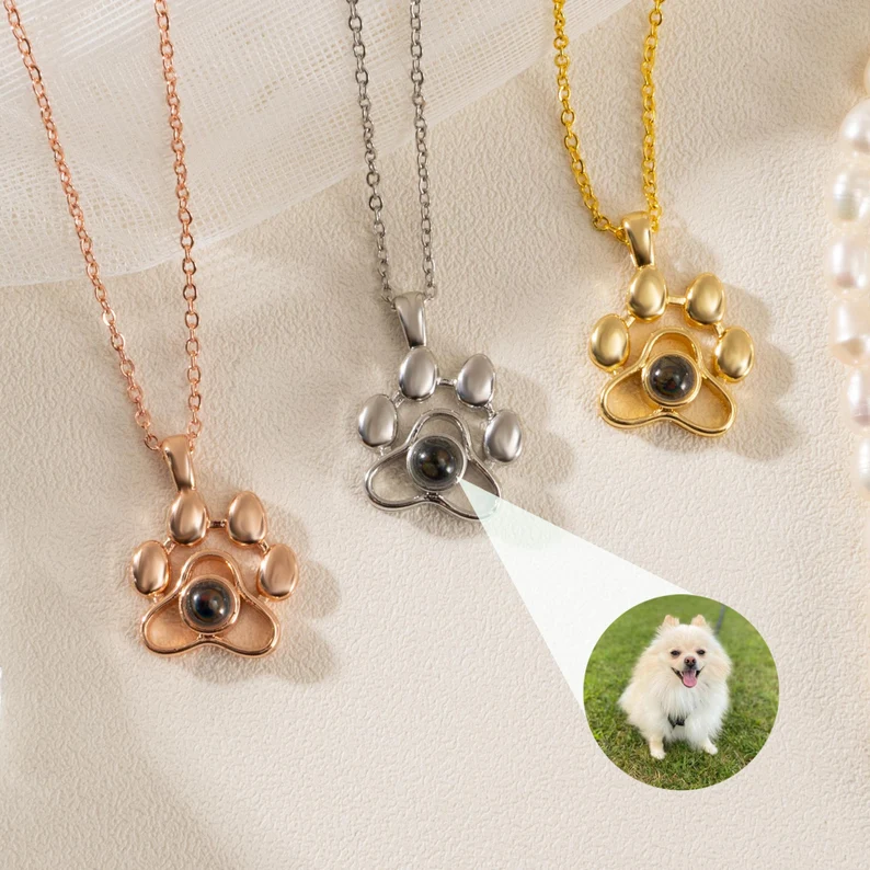 Projection Photo Necklace Colorful Picture Pet Photo