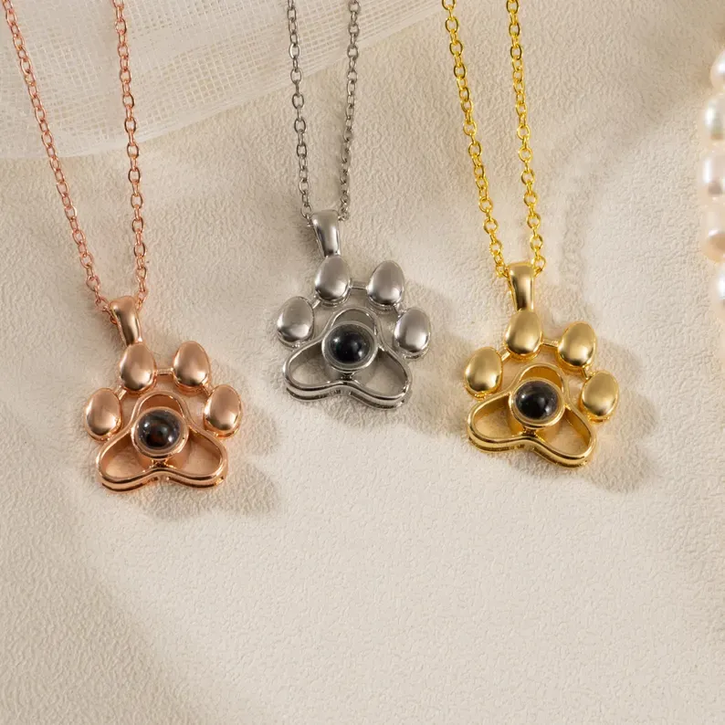 Projection Photo Necklace Colorful Picture Pet Photo