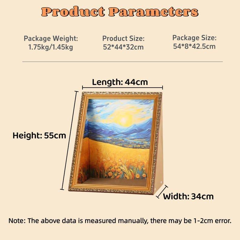 Personalized Cat Bed Custom Cat House Oil Painting Pattern Cat Gifts Pet Lover Gifts