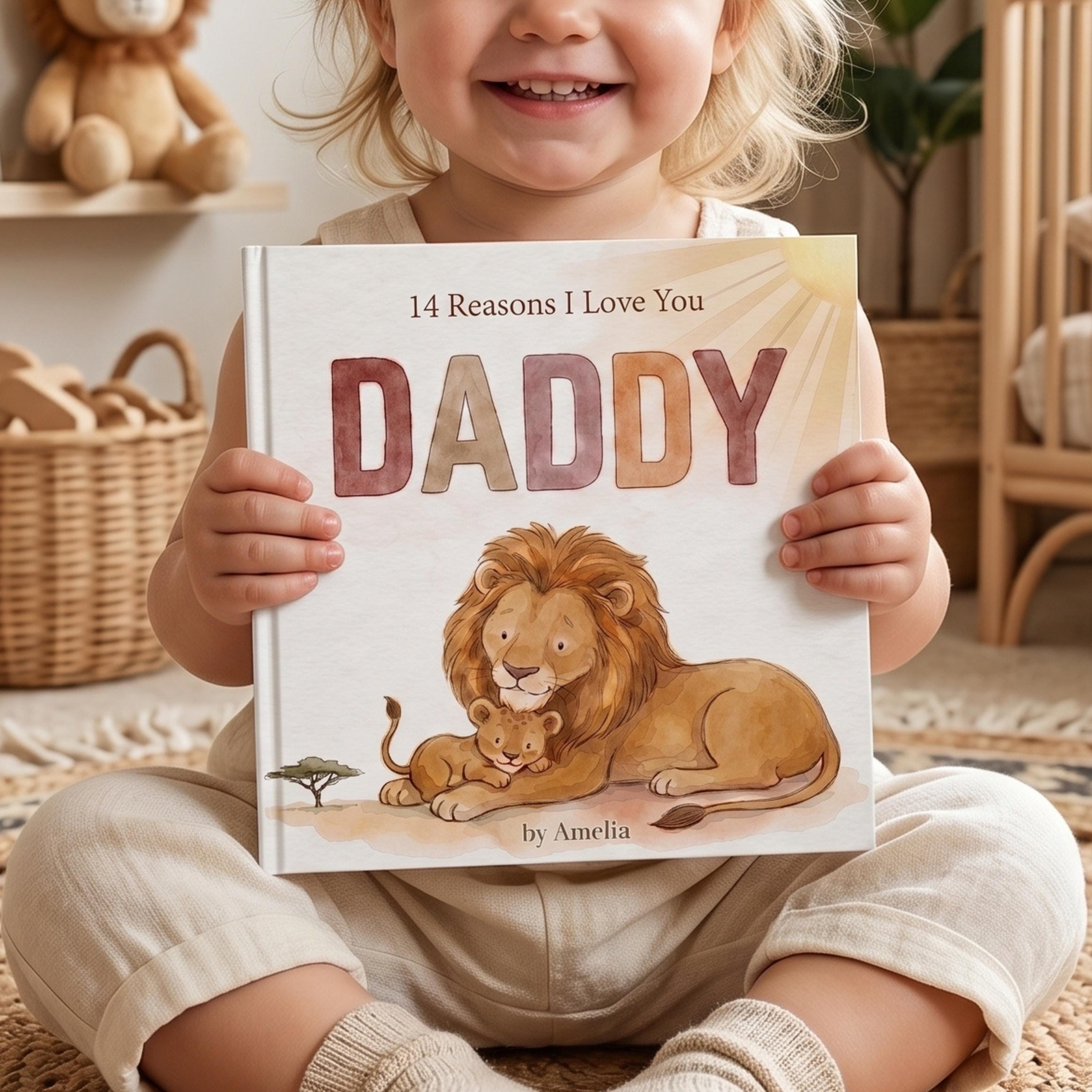 Personalized Fathers Day Book, Gift for Dad from Daughter, Why I Love Daddy