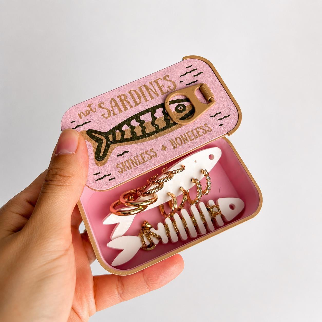 Travel Jewelry Box with Two Fish