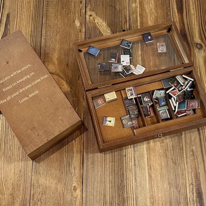 Personalised Edition Anxiety Bookcase Book Lover Gift Miniature Bookcase Study Decoration Best Friend Gift Booktok Library