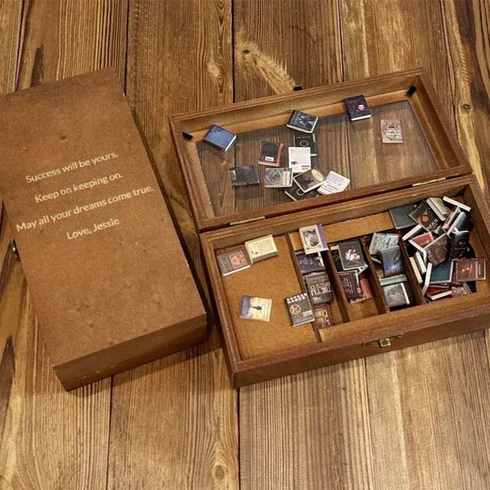 Personalised Edition Anxiety Bookcase Book Lover Gift Miniature Bookcase Study Decoration Best Friend Gift Booktok Library