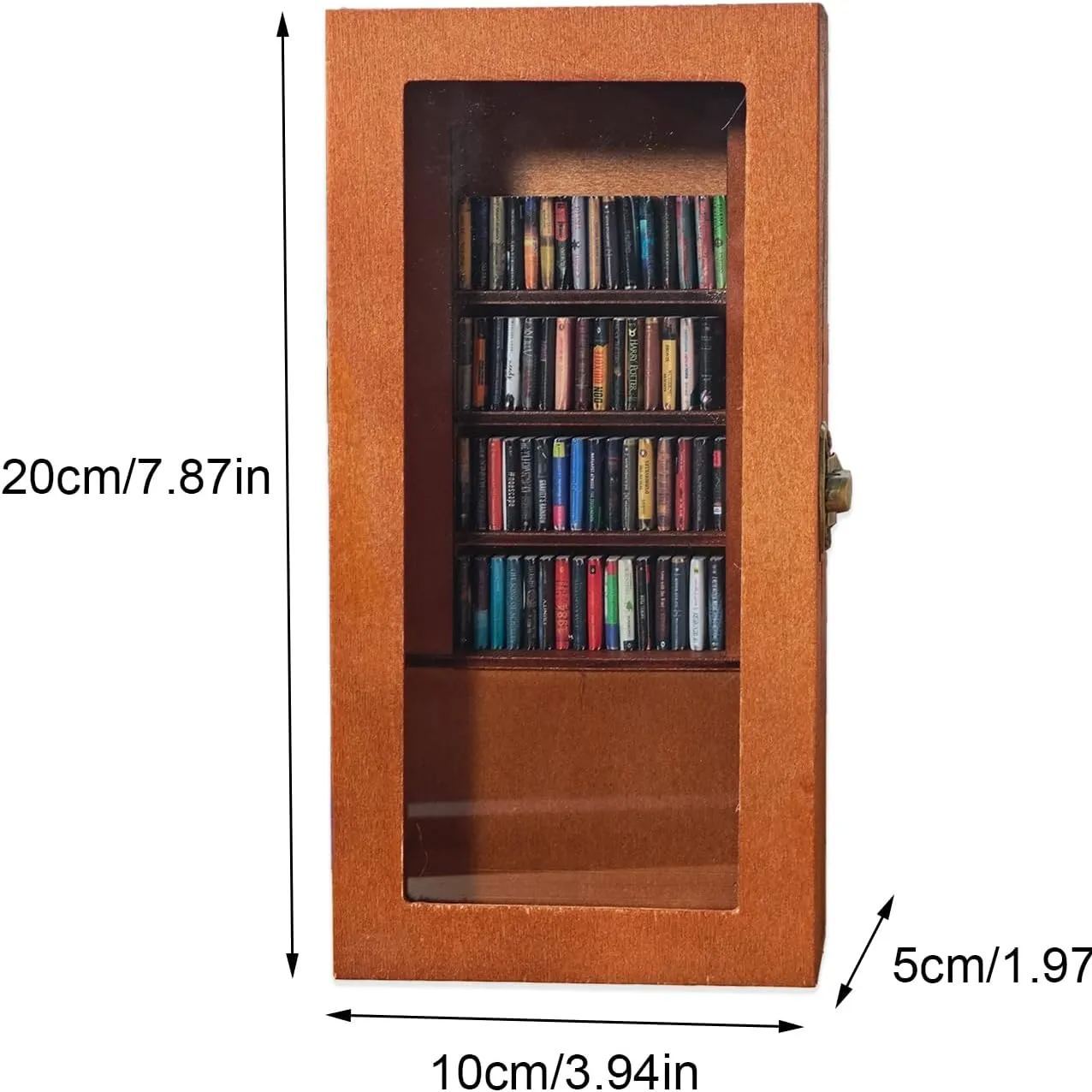 Personalised Edition Anxiety Bookcase Book Lover Gift Miniature Bookcase Study Decoration Best Friend Gift Booktok Library