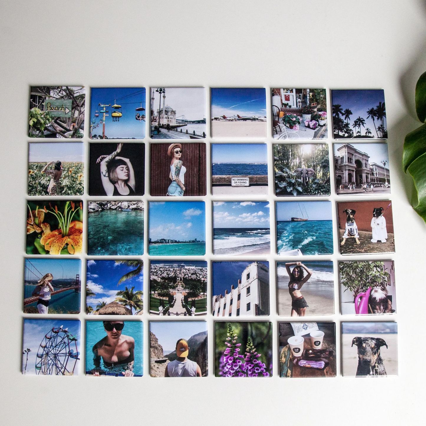 Custom Photo Magnets Set of 9