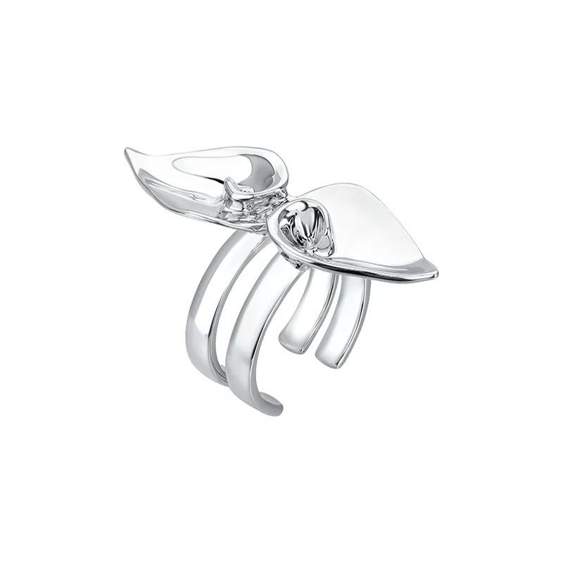 Calla Lily Collection Double Flower Combination Ring Size 17