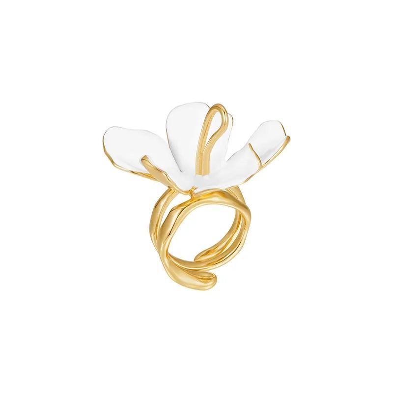 Peach Blooming Collection Flower Ring Size 14