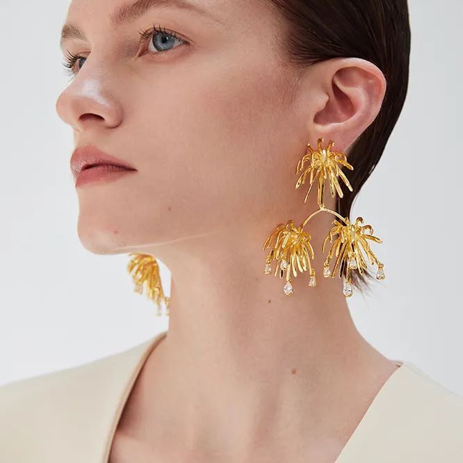 Palms Collection Radial Tassel Earrings
