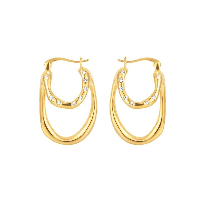 Curvilinear Collection Wrap Around Folding Curve Earrings