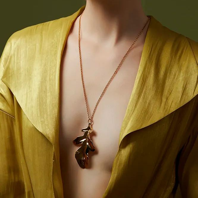 Fig Collection Leaf Shape Necklace