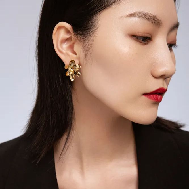 Hydrangea Collection Bifloral Small Earrings