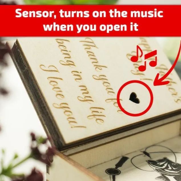 Best music gift for girlfriend, Custom photo music box with any song, Valentine's Day gift for her, Romantic present