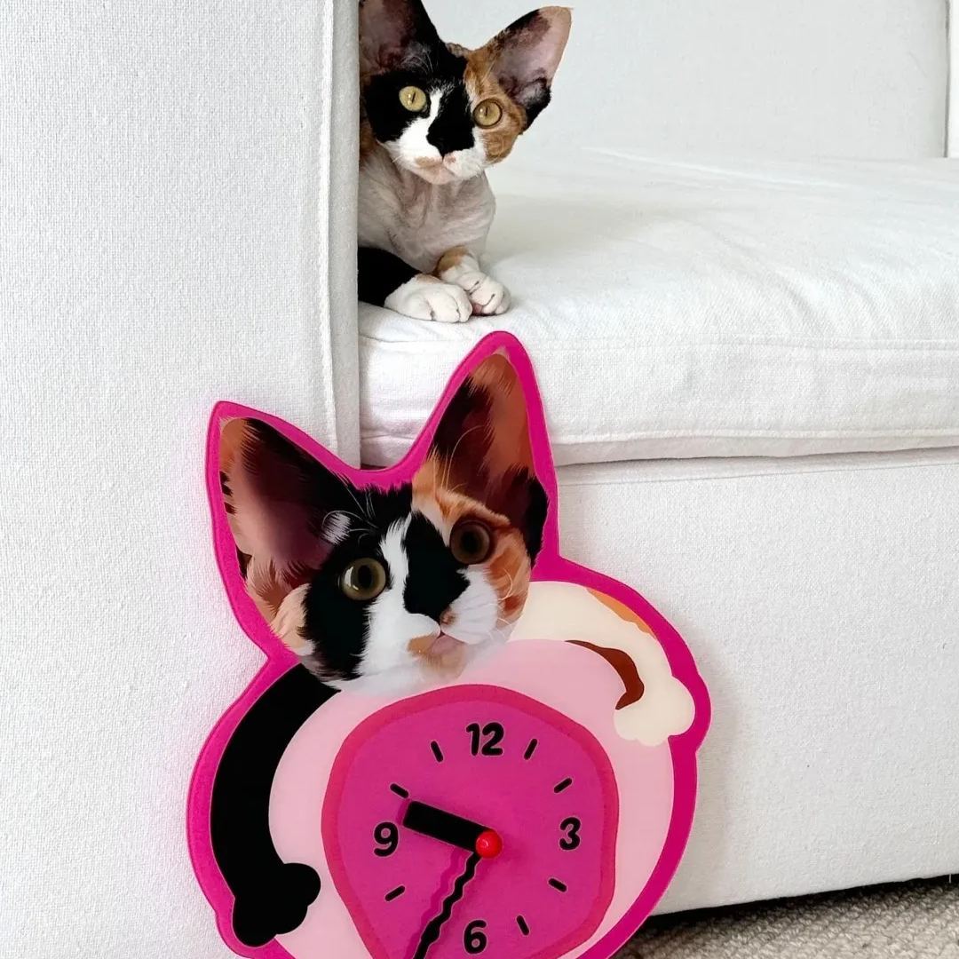 Custom Pet Photo Wall Clock