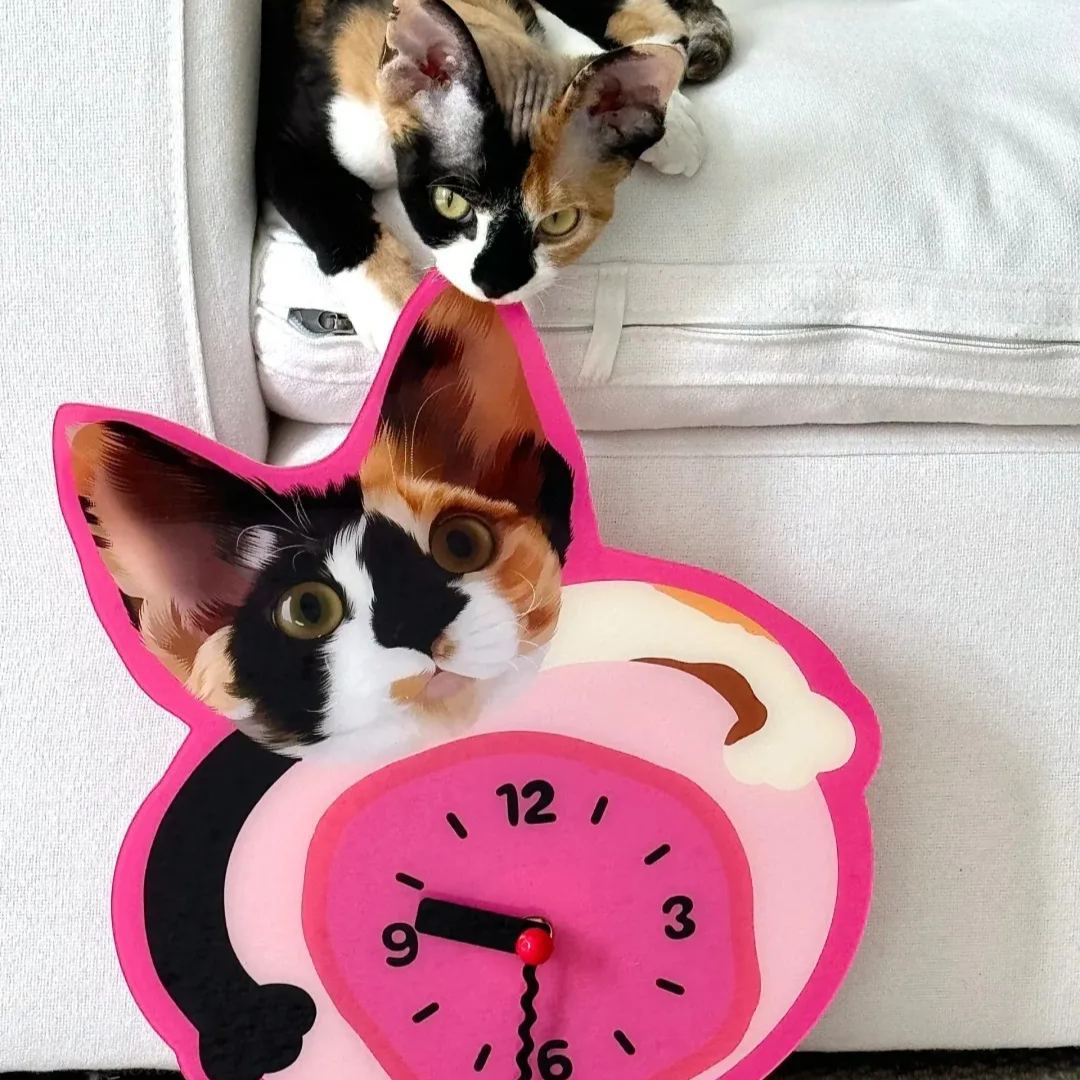 Custom Pet Photo Wall Clock