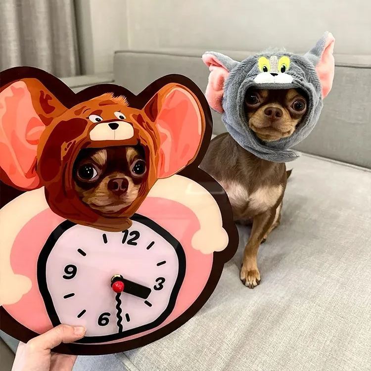 Custom Pet Photo Wall Clock