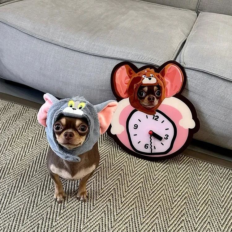 Custom Pet Photo Wall Clock