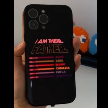Led Luminous Mobile iPhone Case Can Be Customized With Lightsaber And Name Father's Day Gifts