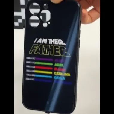 Led Luminous Mobile iPhone Case Can Be Customized With Lightsaber And Name Father's Day Gifts