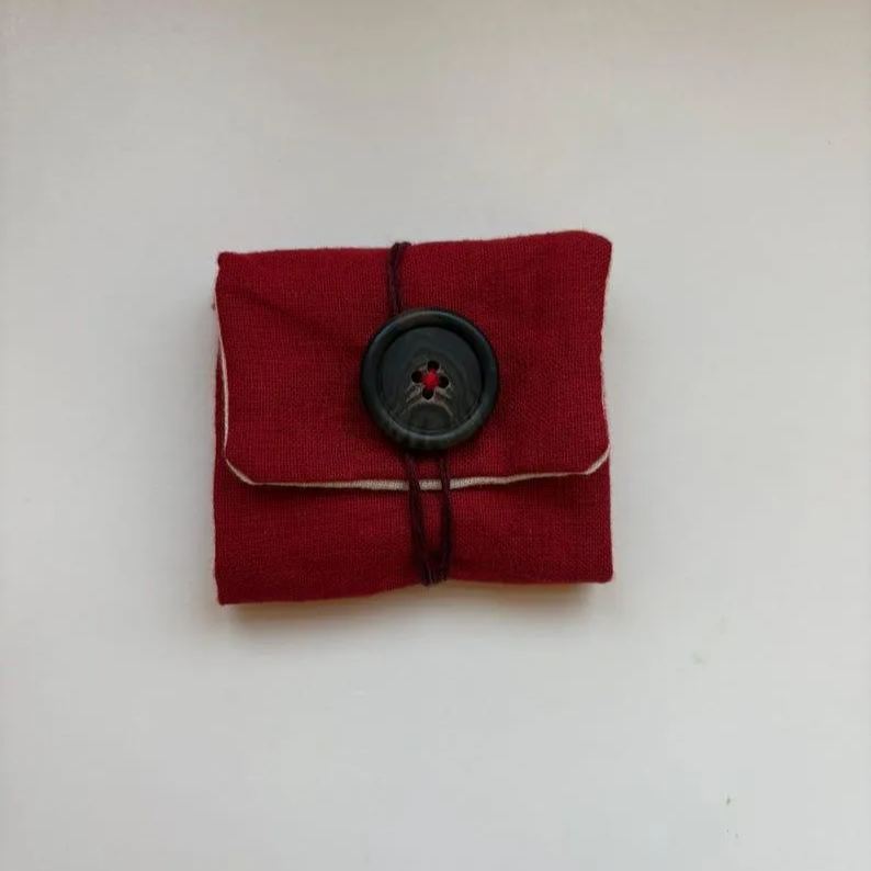 Handmade Catholic Pocket Shrine with Silver Cross Included - Sacred Heart of Jesus, Prayer Aid, Devotional