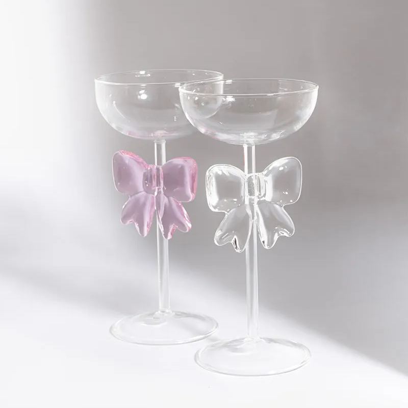 Bow Goblet Glass Goblet Creative Bow Design
