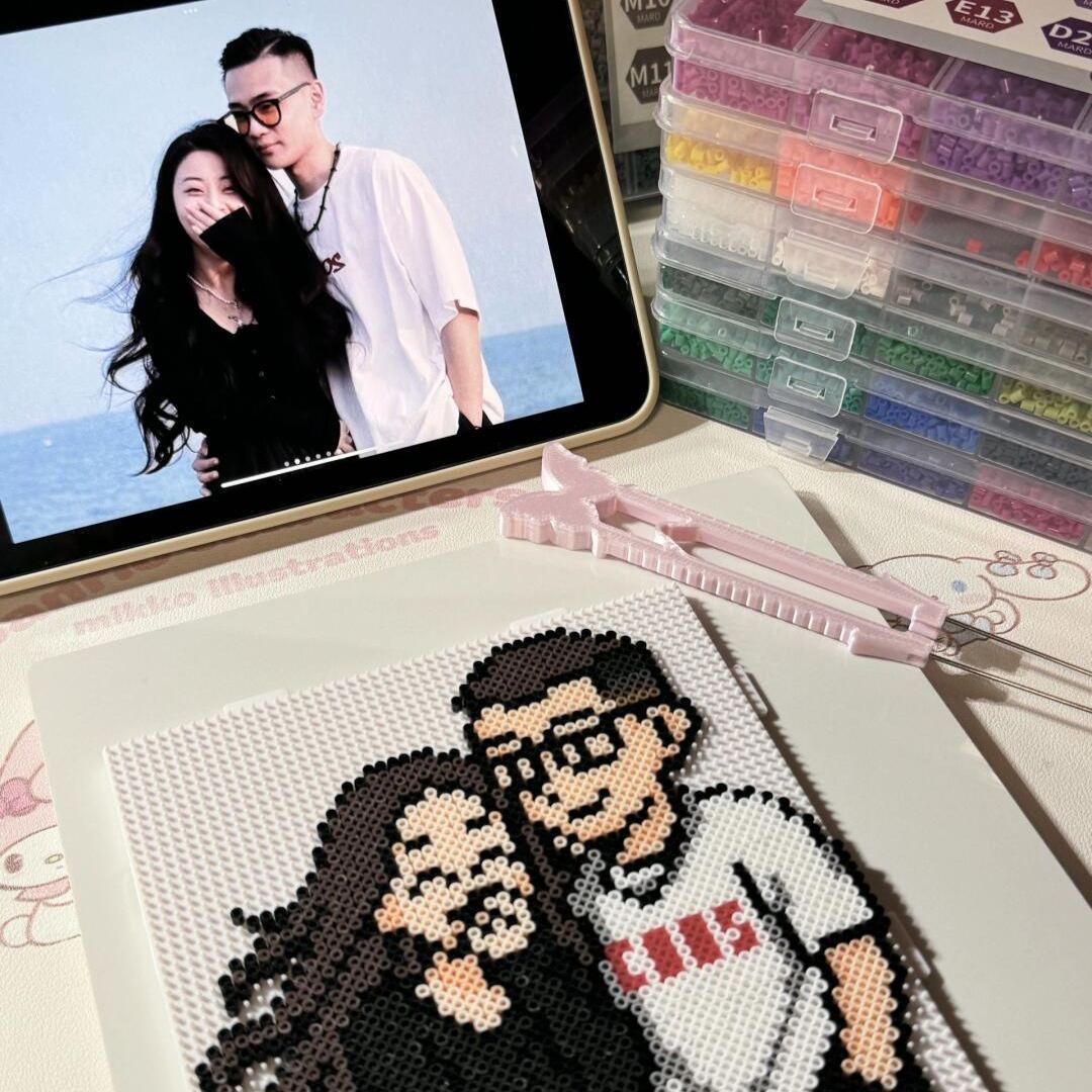 Customized Photo Pixel Puzzle Picture Bean Set Diy Material Package