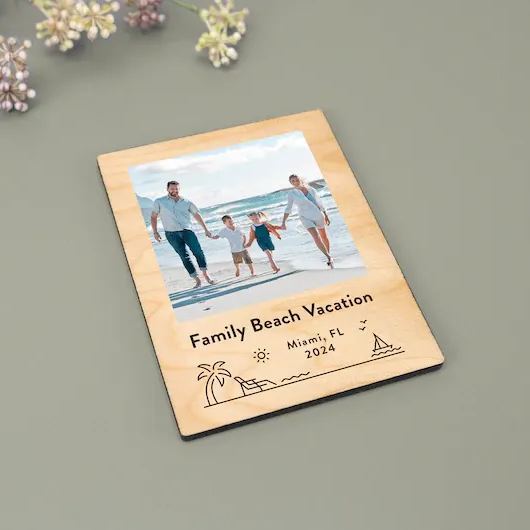 Personalized Photo Magnets, Fridge Magnets • Magnetic Photo Gifts, Family Gift, Anniversary Engagement Wedding Gift, Home Decor