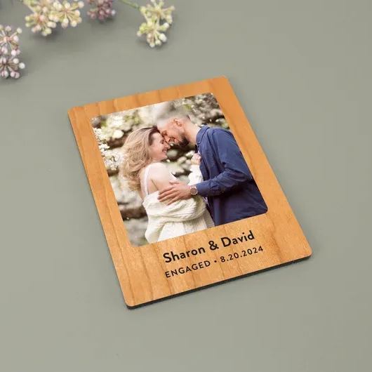 Personalized Photo Magnets, Fridge Magnets • Magnetic Photo Gifts, Family Gift, Anniversary Engagement Wedding Gift, Home Decor
