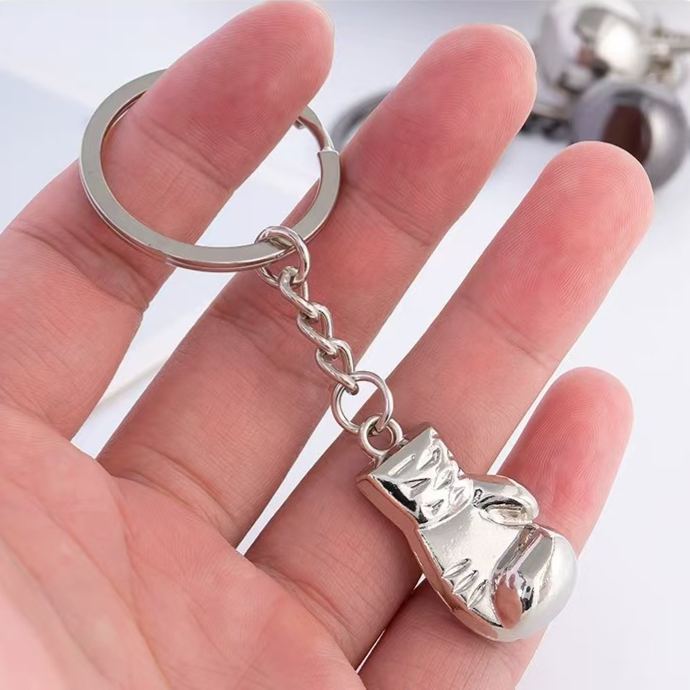 Dumbbell Metal Keychain Accessories Equipment Kettlebells Dumbbells Boxing Pendant Mini Fitness Keychain - soufeelus