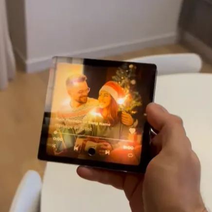 Personalized Light-Up Fridge Music Magnet, Plays Custom Song Photo Album Cover Unique for Him