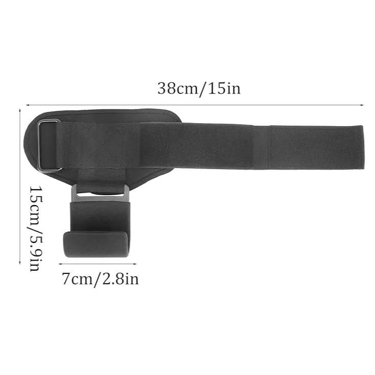 1PCS Fitness Weight Lifting Hooks Non-Slip Rubber Coated Hand Grip Support Heavy Duty Power Wrist Straps for Deadlifts Pull Ups
