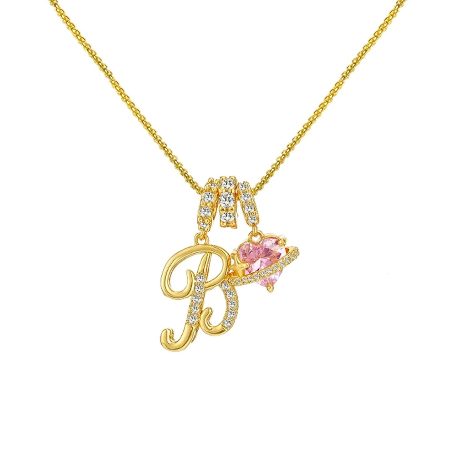 Initial Necklace 26 English Letter Necklace Initial Jewelry Best Anniversary Gift For Her