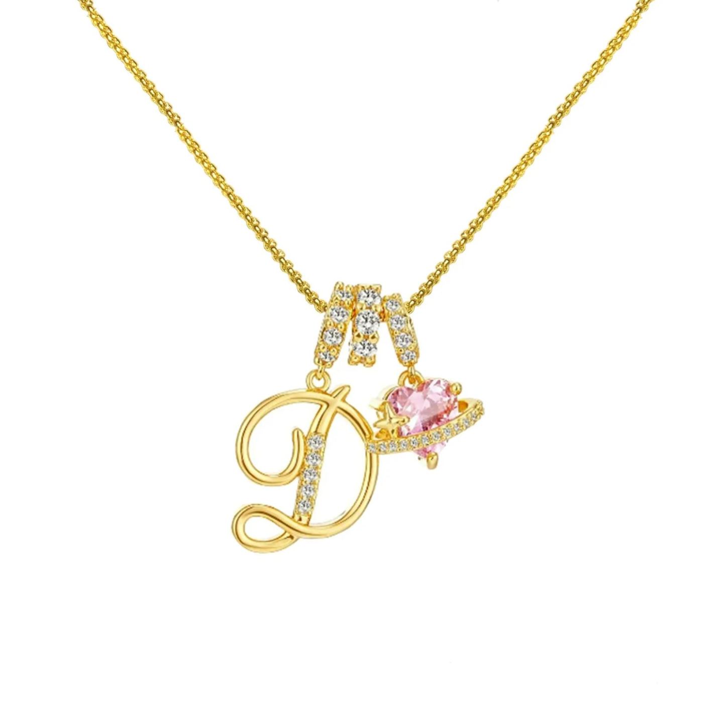 Initial Necklace 26 English Letter Necklace Initial Jewelry Best Anniversary Gift For Her