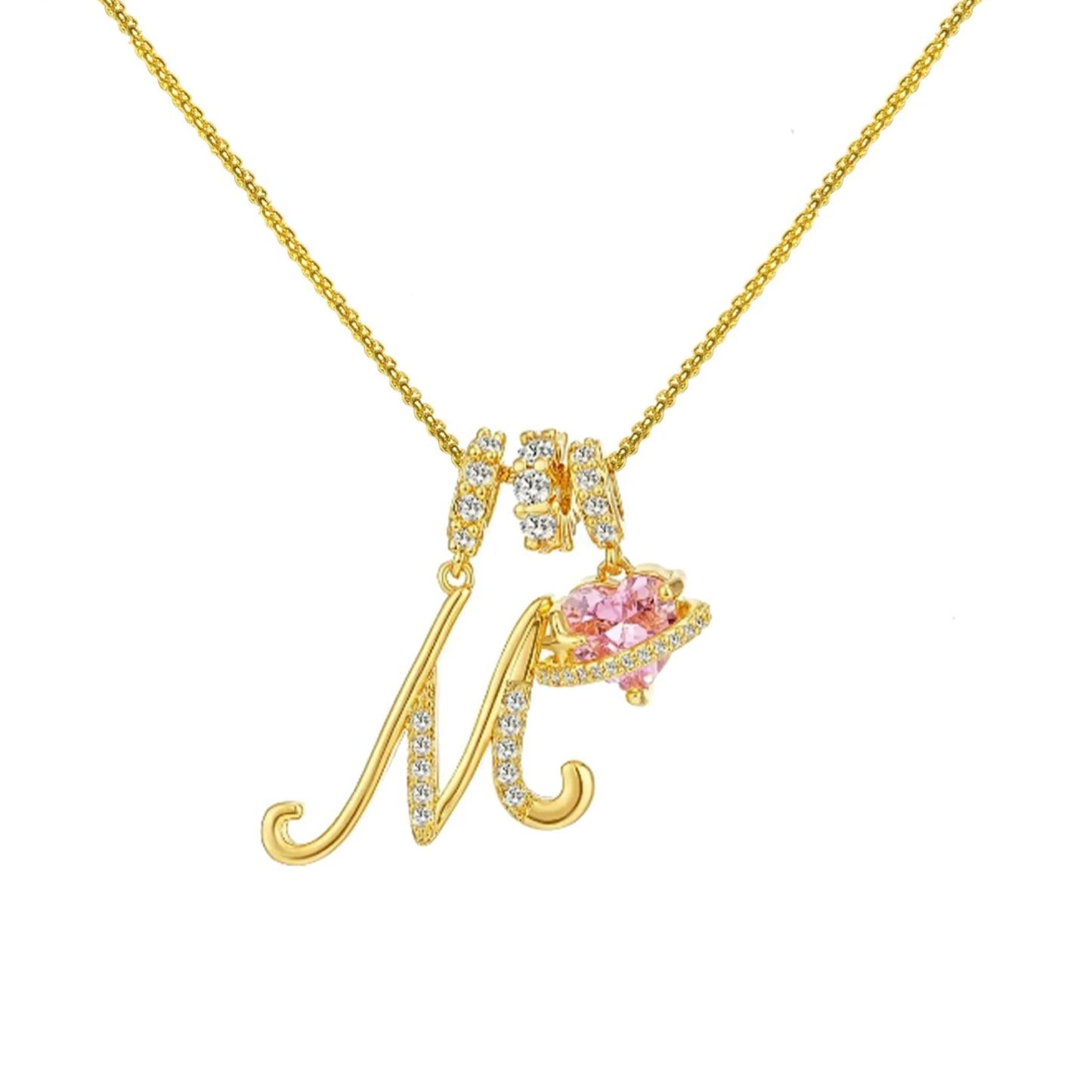 Initial Necklace 26 English Letter Necklace Initial Jewelry Best Anniversary Gift For Her