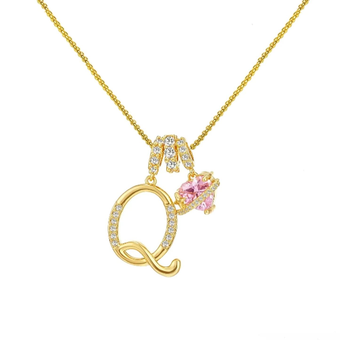 Initial Necklace 26 English Letter Necklace Initial Jewelry Best Anniversary Gift For Her