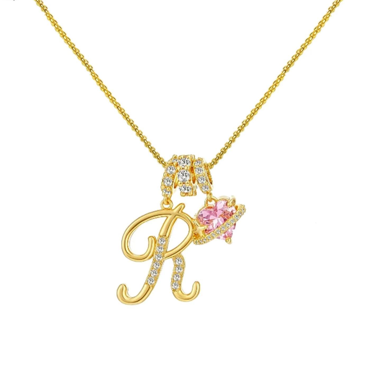 Initial Necklace 26 English Letter Necklace Initial Jewelry Best Anniversary Gift For Her