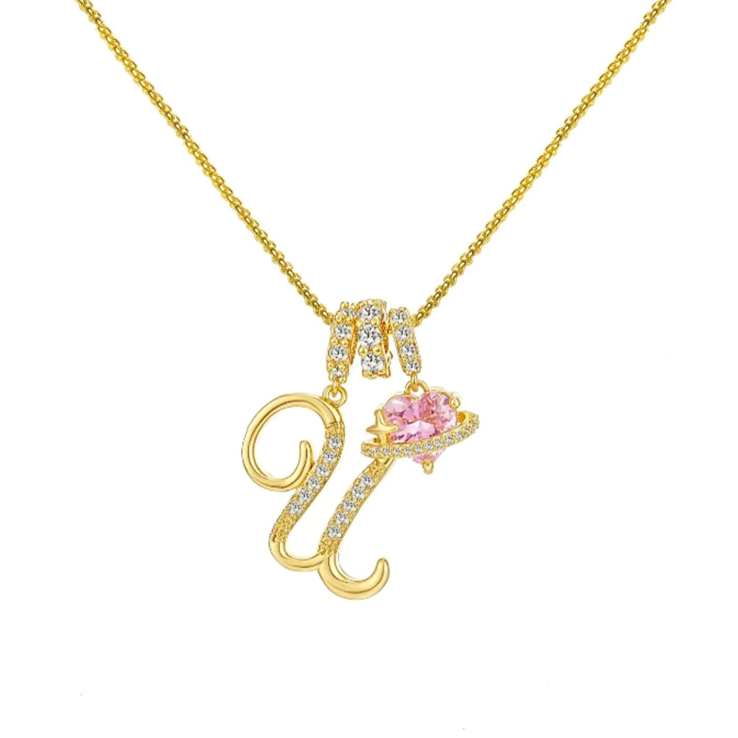 Initial Necklace 26 English Letter Necklace Initial Jewelry Best Anniversary Gift For Her