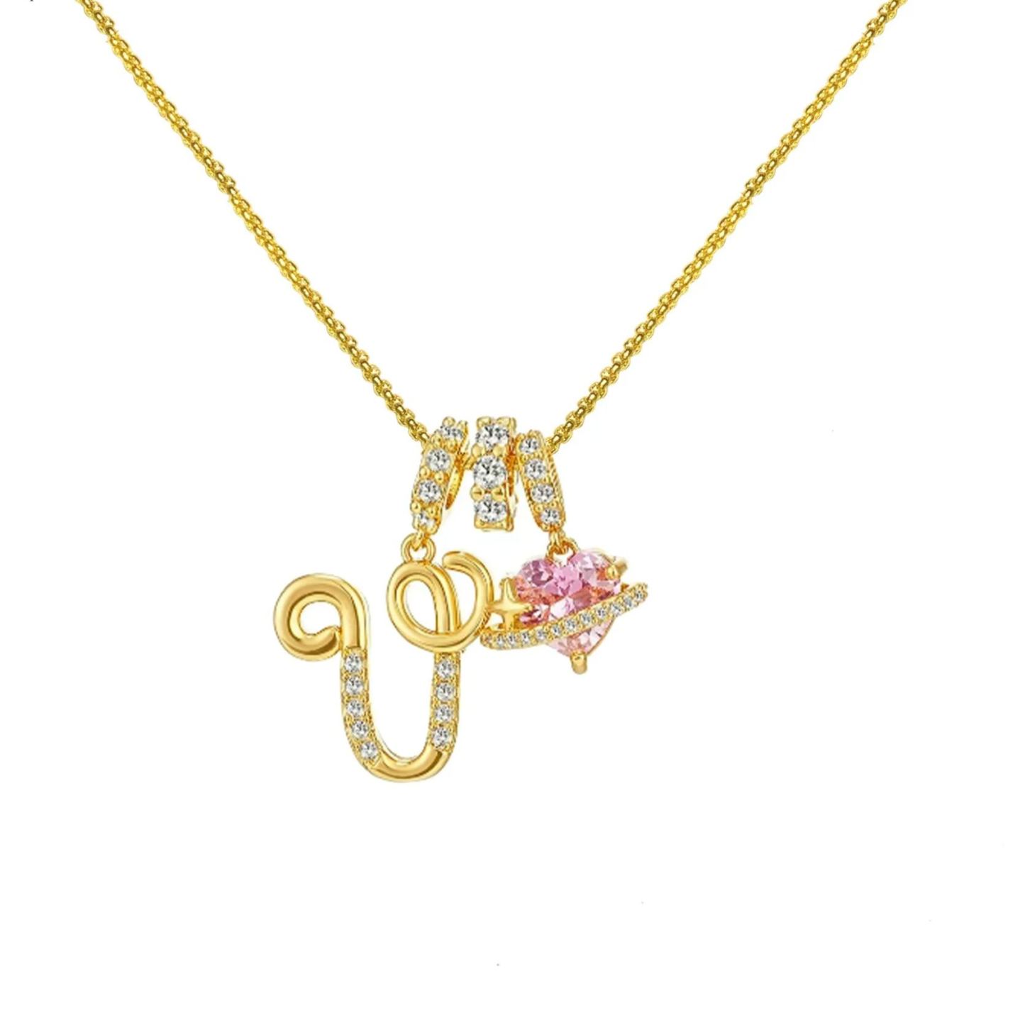 Initial Necklace 26 English Letter Necklace Initial Jewelry Best Anniversary Gift For Her